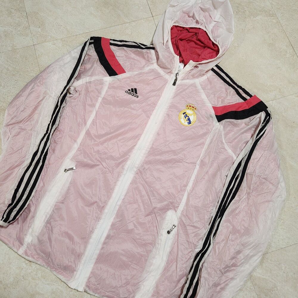 Adidas Real Madrid 2014-2015 Mens XL Walk-out Home Jacket Soccer Football Futbol